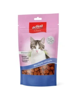 activa CLASSIC Knabbersnack Mini-Fische mit Lachs 60g