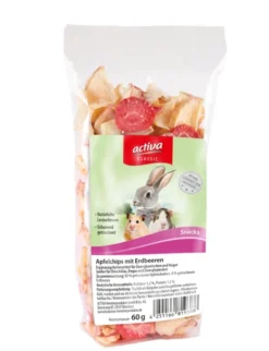 activa CLASSIC Snacks Apfelchips & Erdbeeren 60g
