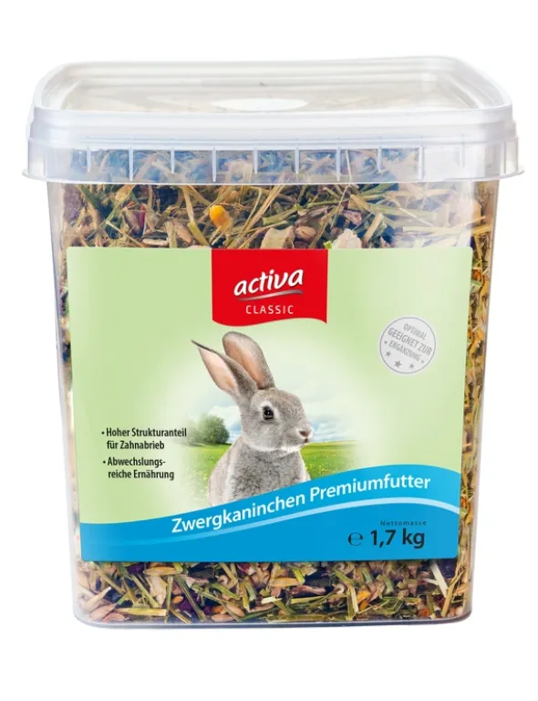 activa CLASSIC Zwergkaninchen Premiumfutter Zwergkaninchen 1,7kg