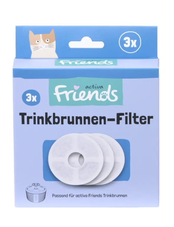 activa Friends Ersatzfilter für Trinkbrunnen weiß 3er