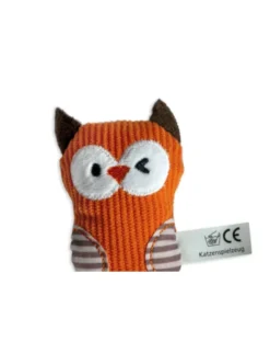 activa Friends Katzenspielzeug Cord Eule 13 cm