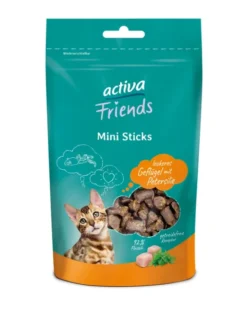 activa Friends Mini Sticks Geflügel & Petersilie 55g