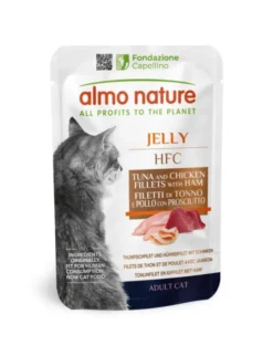 almo nature HFC Jelly Thunfischfilet und Hühnerfilet mit Schinken 55g