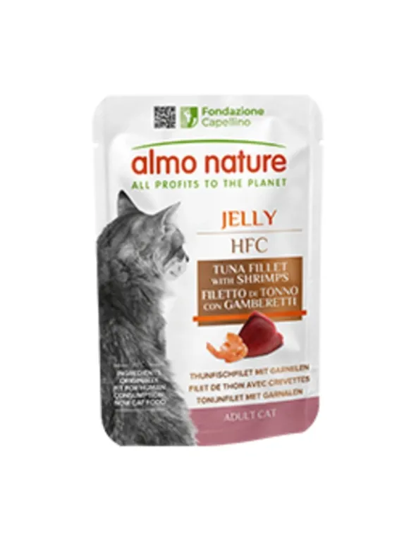 almo nature HFC Jelly Thunfischfilet mit Garnelen 55g