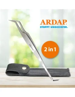 ARDAP Zeckenzange Edelstahl