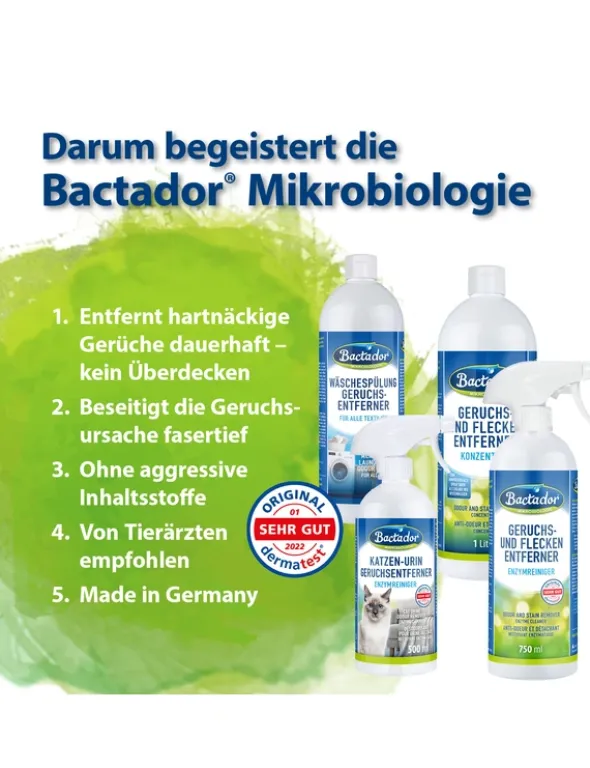 Bactador Auto Innenreiniger und Geruchsentferner Spray weiß 500ml