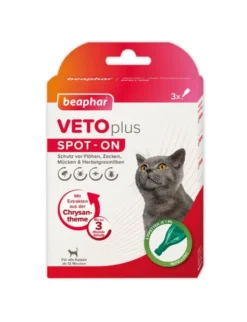 beaphar VETOplus SPOT-ON für Katzen rot 4ml