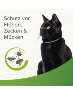 beaphar Zecken- und Flohschutz Halsband reflektierend für Katzen grün
