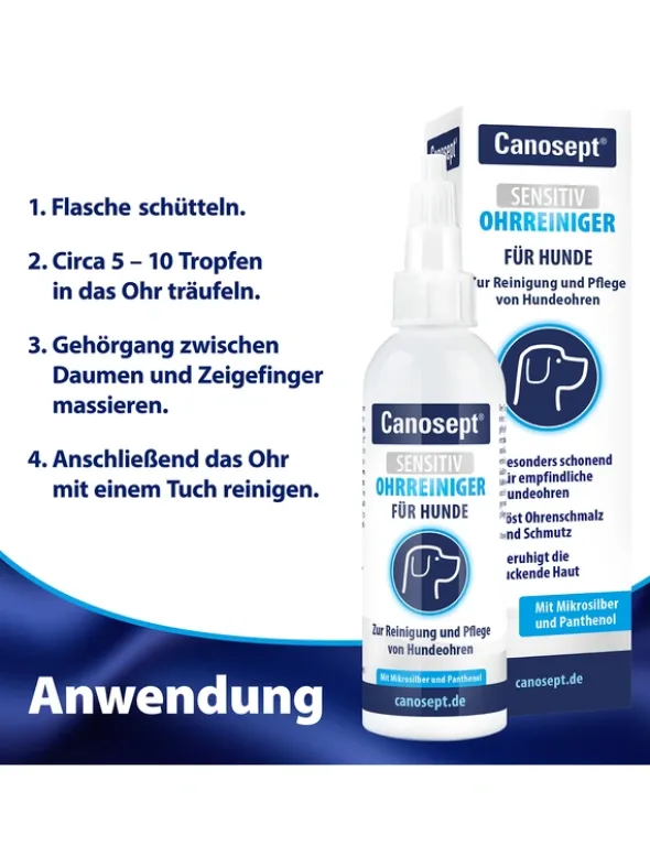 Canosept Sensitiv Ohrreiniger für Hunde 75ml