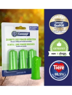 Canosept Zahnpflege Finger-Bürsten für Hunde