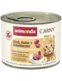 Carny Adult Rind, Huhn + Entenherzen 200g