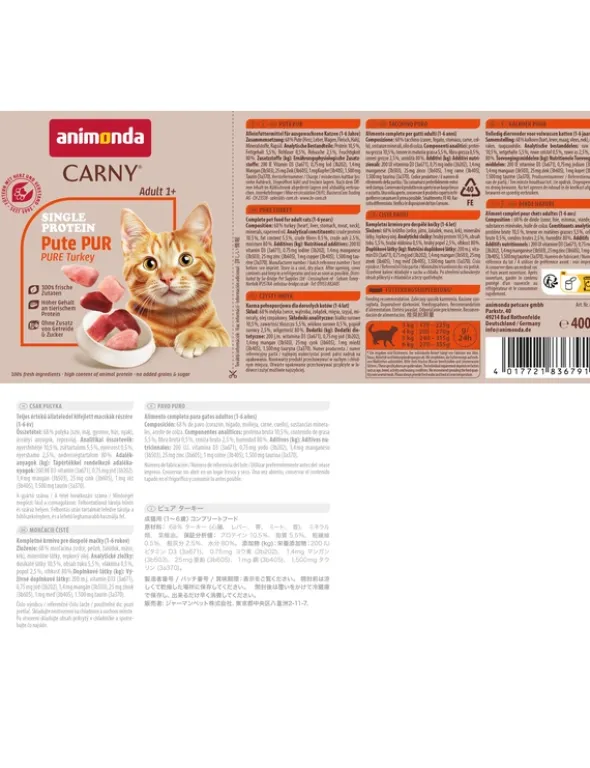 Carny Single Protein Adult Pute PUR 400g