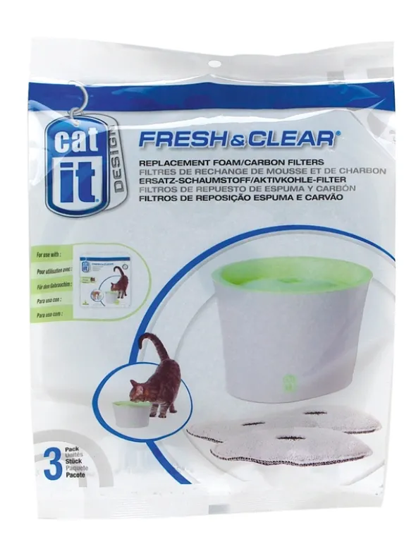 catit Ersatzfilter für 3L Trinkbrunnen 3er-Pack
