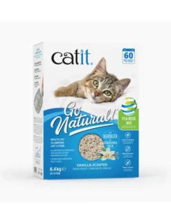 catit Go Natural! Erbsenhülsen + Bentonit beige 8,4l