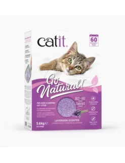 catit Go Natural! Erbsenstreu lila 8,7l