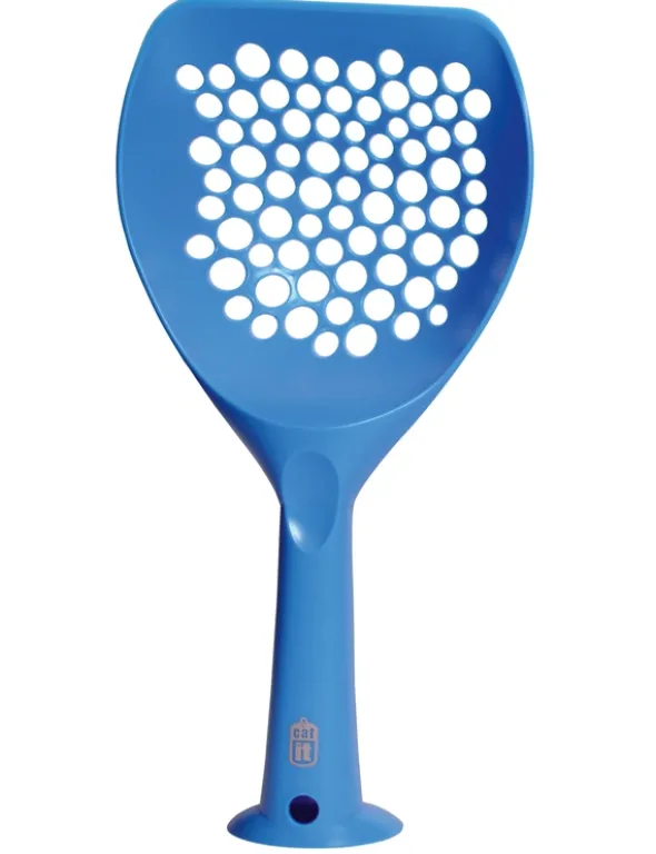 catit Katzenstreulöffel blau