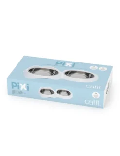 catit Pixi Doppelnapf, 2 x 200ml weiß 2 x 200 ml
