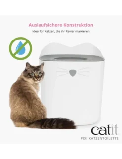 catit Pixi Katzentoilette grau