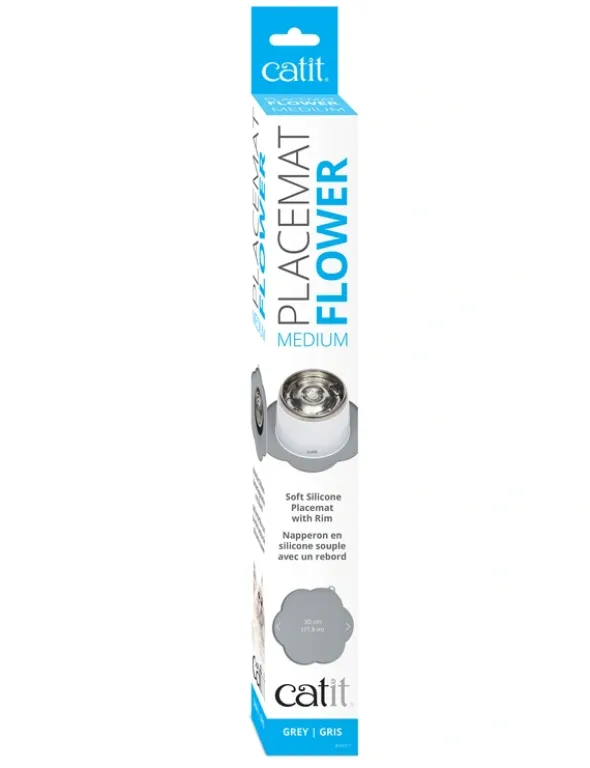 catit Silikonmatte Blume grau