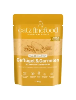 catz finefood CLASSIC Adult Geflügel & Garnelen 85g