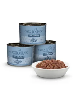 catz finefood Kitten Lachs & Geflügel 200g