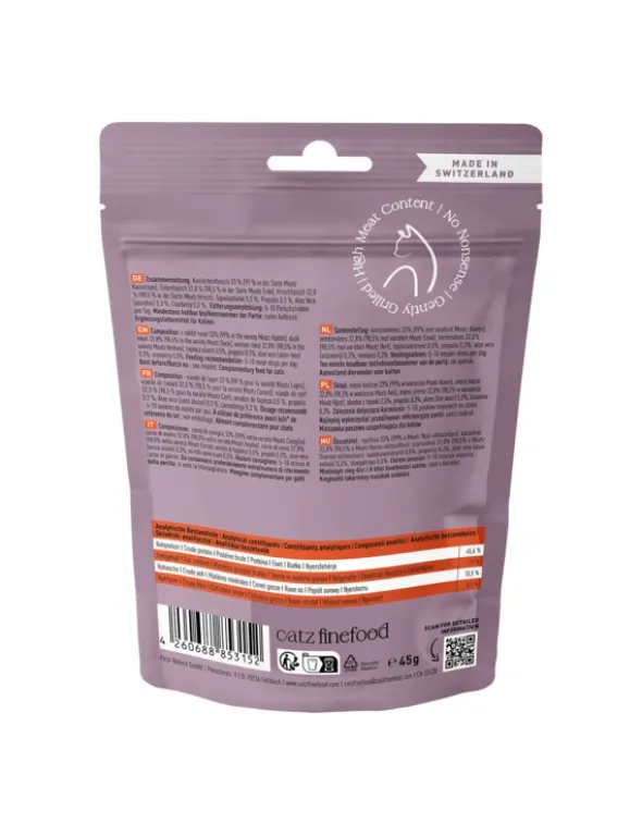 catz finefood Meatz Kaninchen, Ente, Hirsch 45g