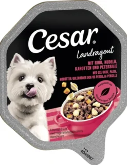 Cesar Landküche mit Rind, Nudeln, Karotten und Petersilie 150g