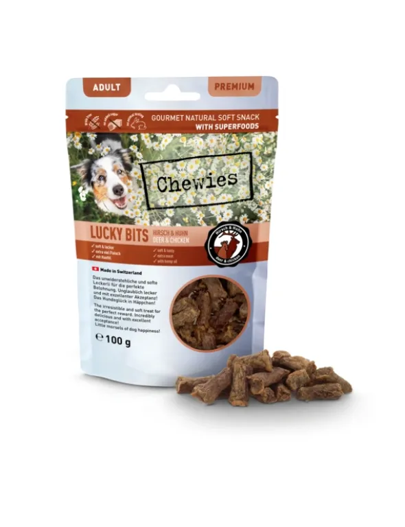Chewies Lucky Bits Adult Hirsch & Huhn 100g
