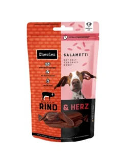 Chewies Salametti Rind & Herz 60g