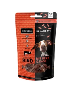 Chewies Salametti Rind, Herz & Käse 60g