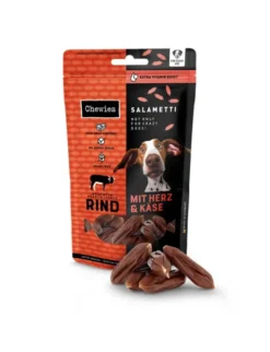 Chewies Salametti Rind, Herz & Käse 60g