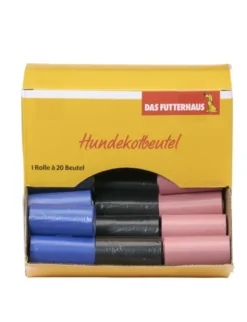 DAS FUTTERHAUS Hundekotbeutel Mix schwarz 50 Rollen