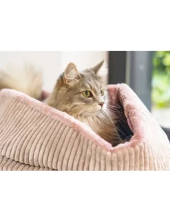 Designed by Lotte Katzen Korb Ribbed rosa