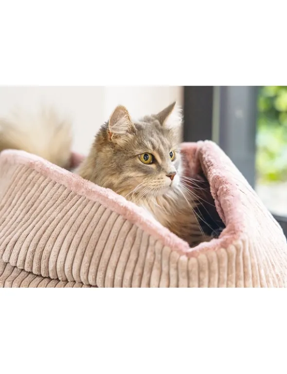 Designed by Lotte Katzen Korb Ribbed rosa