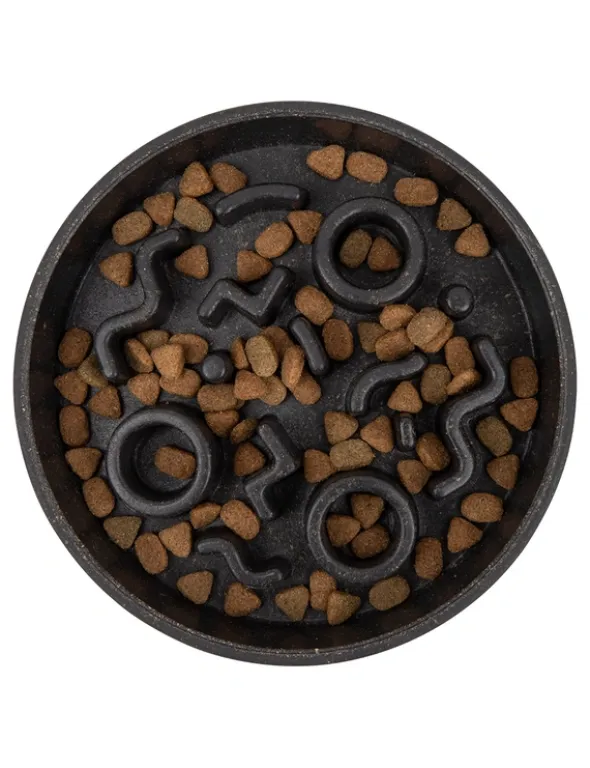 District 70 BAMBOO Cat Slow Feeder anthrazit 13.5cm