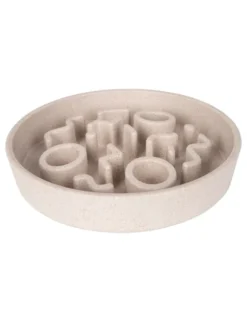District 70 BAMBOO Cat Slow Feeder beige 13.5cm