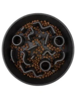 District 70 BAMBOO Dog Slow Feeder grau M