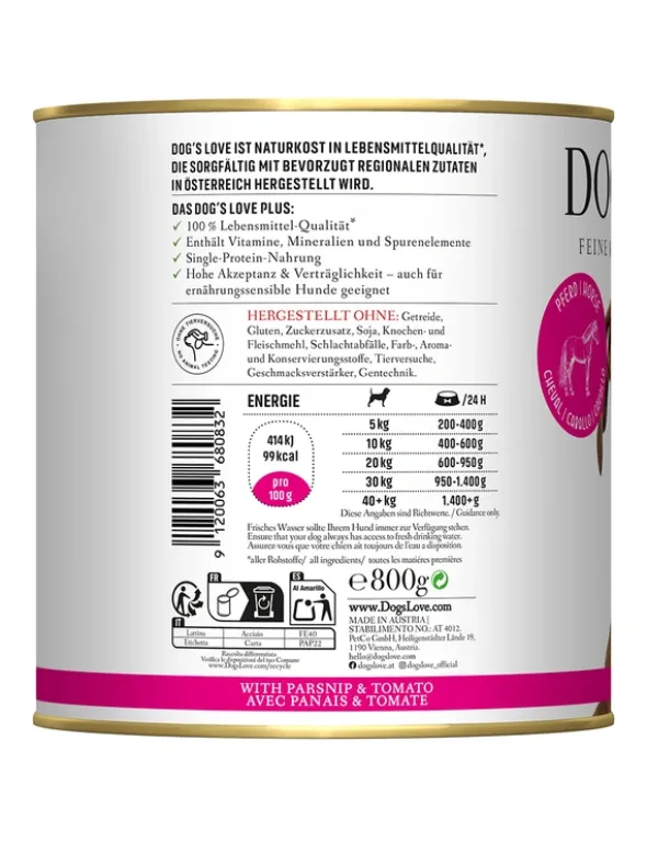 DOG'S LOVE Adult Pferd 800g