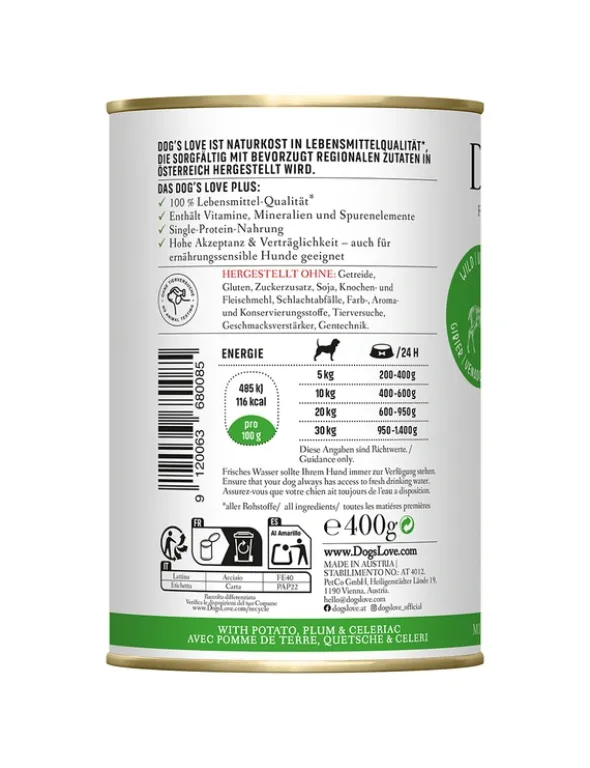 DOG'S LOVE Adult Wild 400g