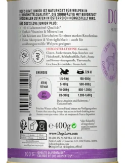 DOG'S LOVE Junior Lamm 200g