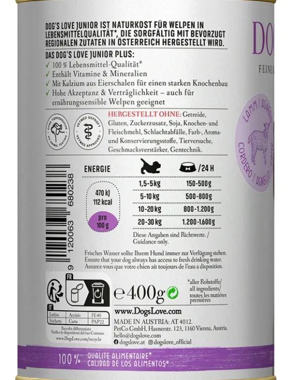 DOG'S LOVE Junior Lamm 200g