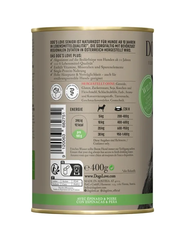 DOG'S LOVE Senior Wild 400g