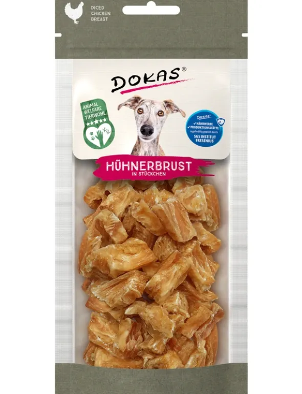 DOKAS Hühnerbrust in Stückchen 50g