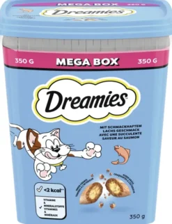 Dreamies Mega Box mit Lachs Geschmack 350g