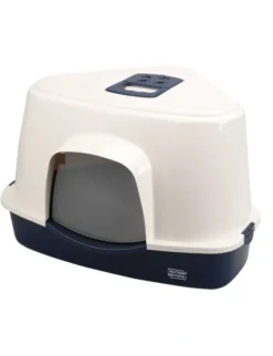 EBI Katzentoilette Prism 70 Ecke dunkelblau, weiß L