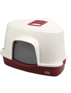 EBI Katzentoilette Prism 70 Ecke rot, weiß L