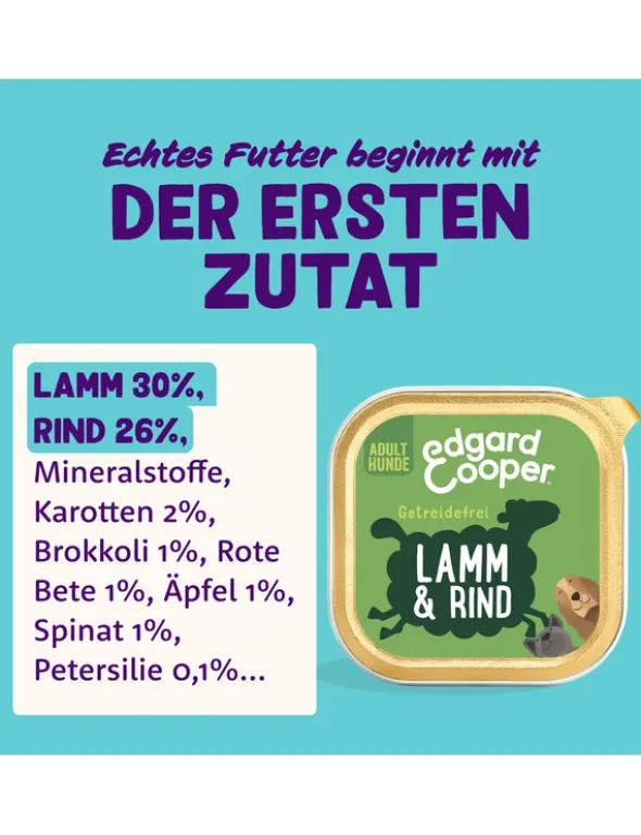Edgard & Cooper Adult rind / Lamm 150g