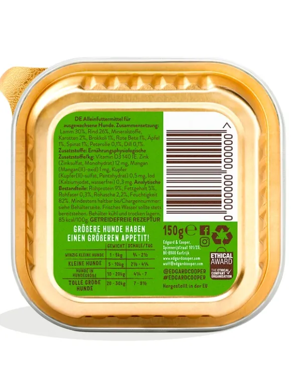 Edgard & Cooper Adult rind / Lamm 150g