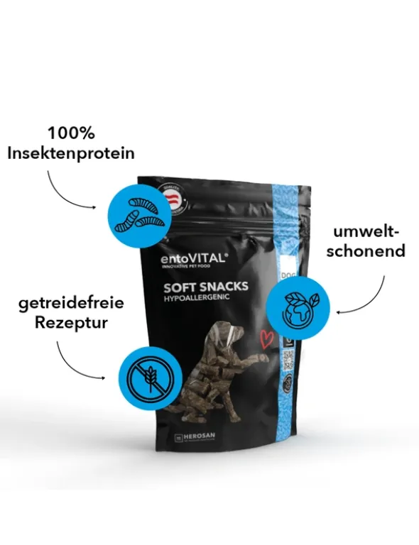 entoVITAL Soft Snack Hypoallergen Insekten 100g