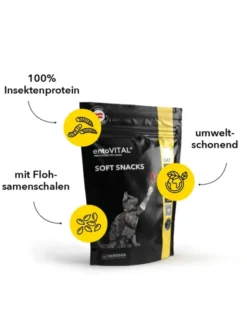 entoVITAL Soft Snack Katze Insekten 100g